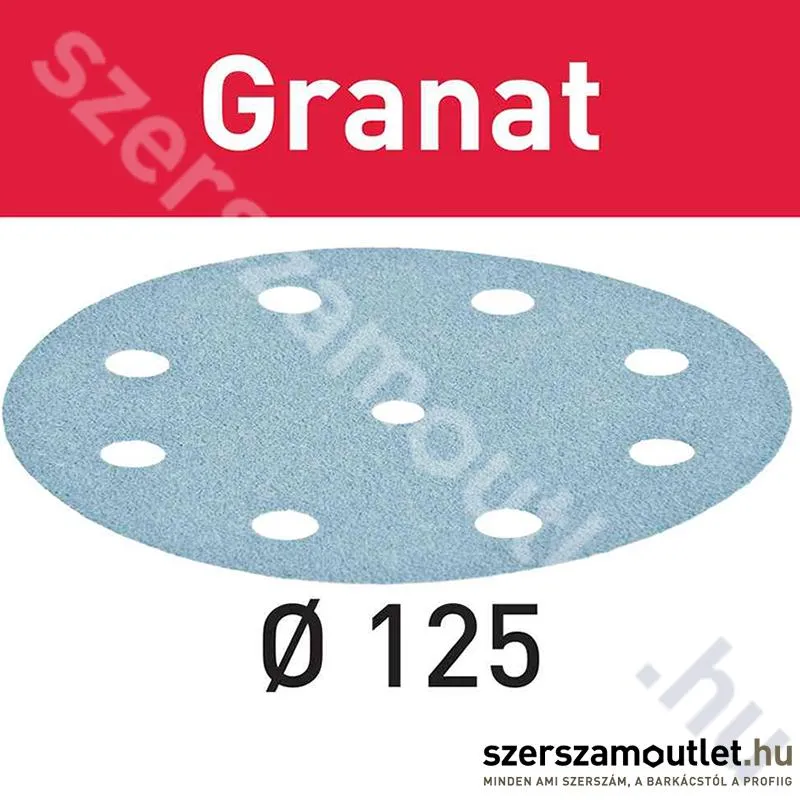 FESTOOL csiszolópapír STF D125/8 P500 GR (1db)