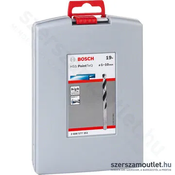 BOSCH HSS PointTeQ fémfúró ProBox készlet (19db, 1-10 mm)