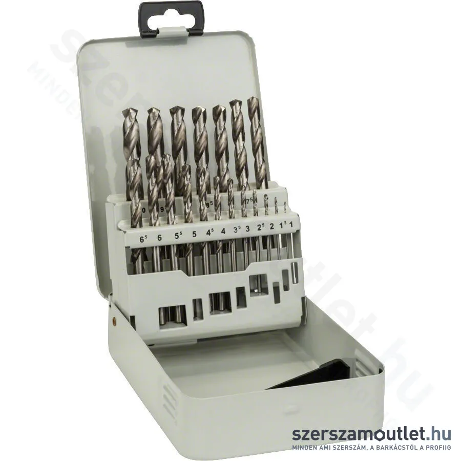 BOSCH HSS-G fémdobozos fémfúró készlet [19db, 1,0-10,0 mm] (2607018726)