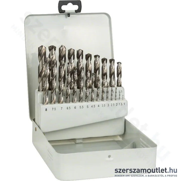 BOSCH HSS-G fémdobozos fémfúró készlet [25db, 1,0-13,0 mm] (2607018727)