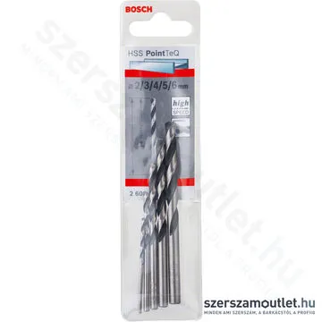 BOSCH HSS PointTeQ fémfúró készlet (5db, 2-6 mm)