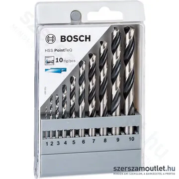 BOSCH HSS PointTeQ fémfúró készlet (10db, 1-10 mm)