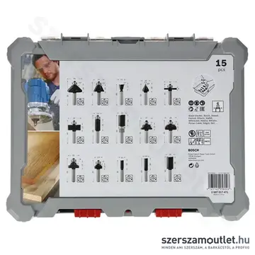BOSCH 15 részes vegyes marószár készlet 8mm-es szárral (2607017472)