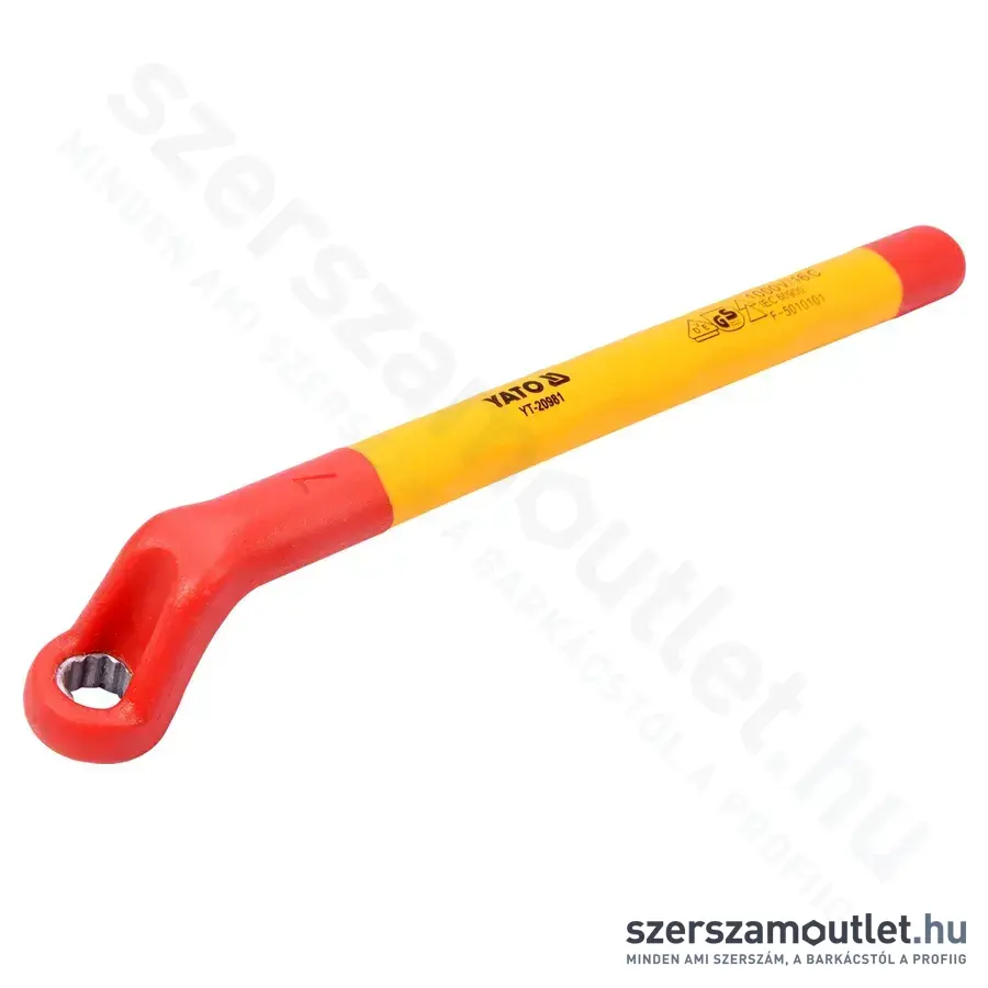 YATO Szigetelt csillagkulcs, hajlított 7mm 1000V
