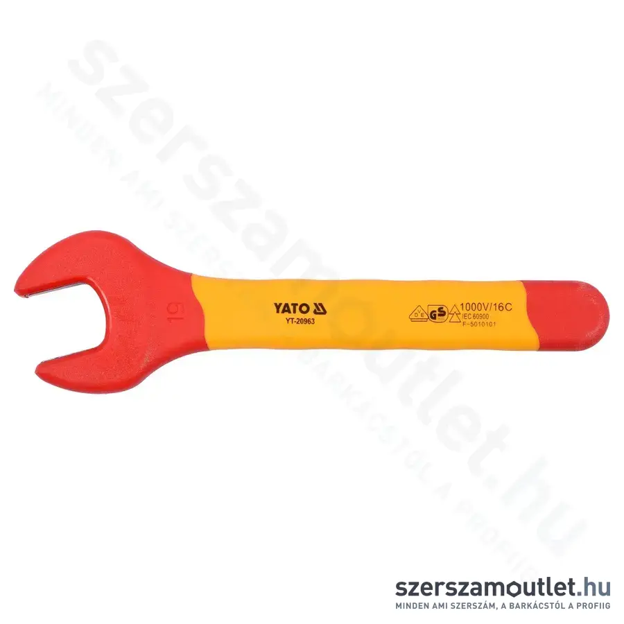 YATO Szigetelt villáskulcs 19x175mm 1000V