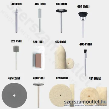 DREMEL Tisztító és polírozó készlet 20 részes (684) (26150684JA)