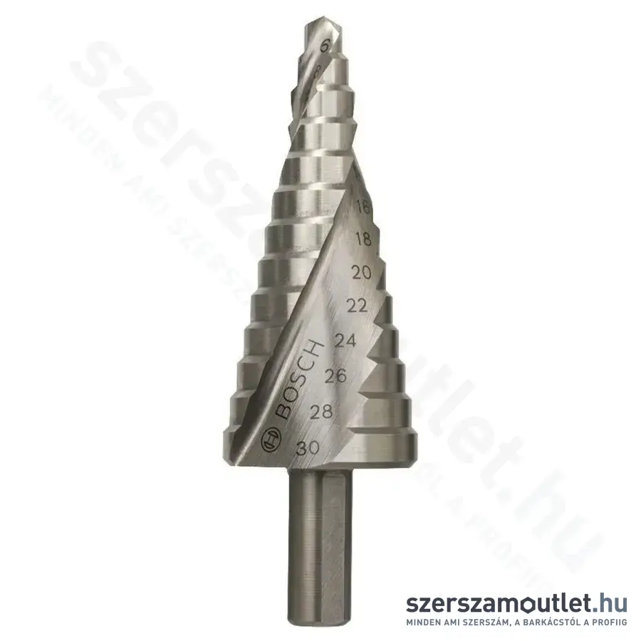 BOSCH HSS lépcsős fúró 6-30mm, 13 lépcsős