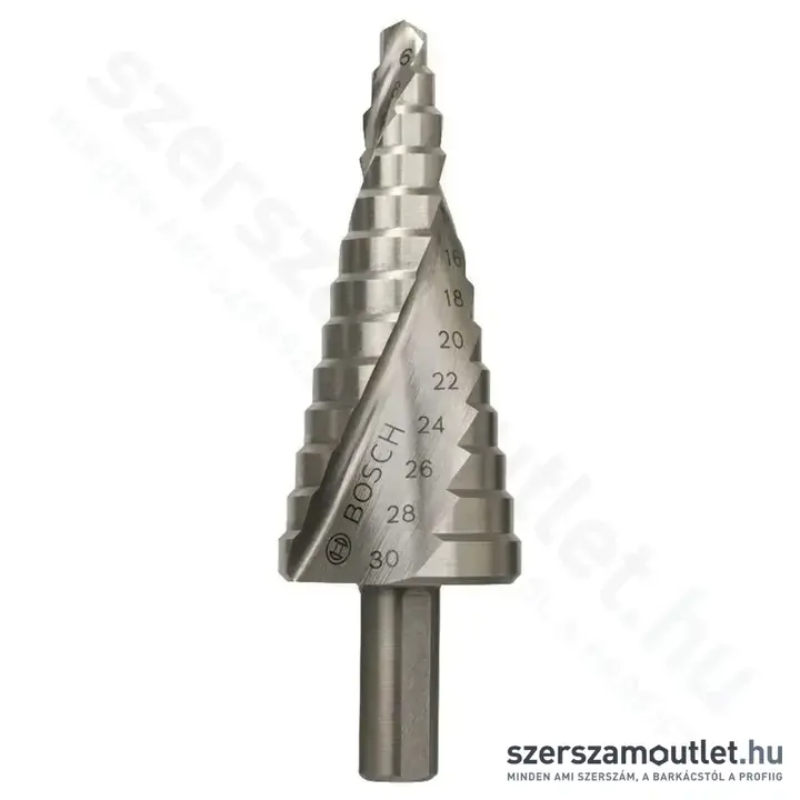 BOSCH HSS lépcsős fúró 6-30mm, 13 lépcsős