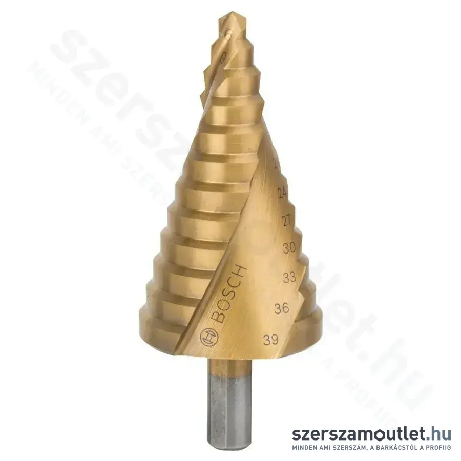BOSCH HSS-TiN lépcsős fúró 6-39mm, 12 lépcsős