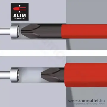 WIHA SoftFinish Electric slimFix VDE Csavarhúzó PZ1x80 (3241/No.35395)