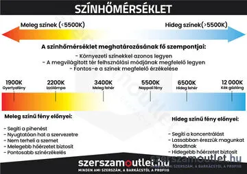 DEDRA L1070-1 Műhelylámpa A (10W/750lm)
