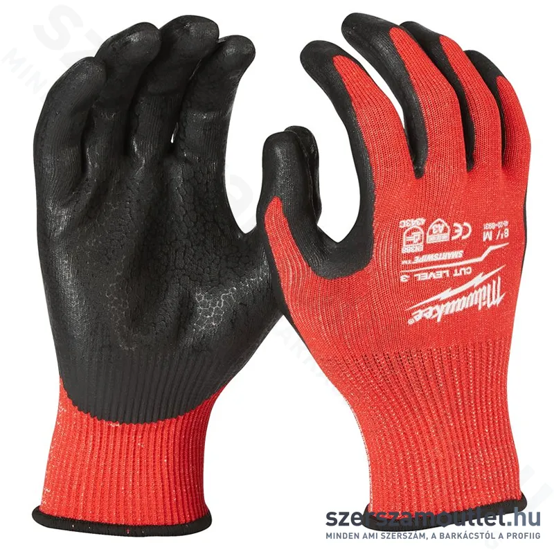 MILWAUKEE Vágásbiztos kesztyű (3/C vágási szint) XL/10