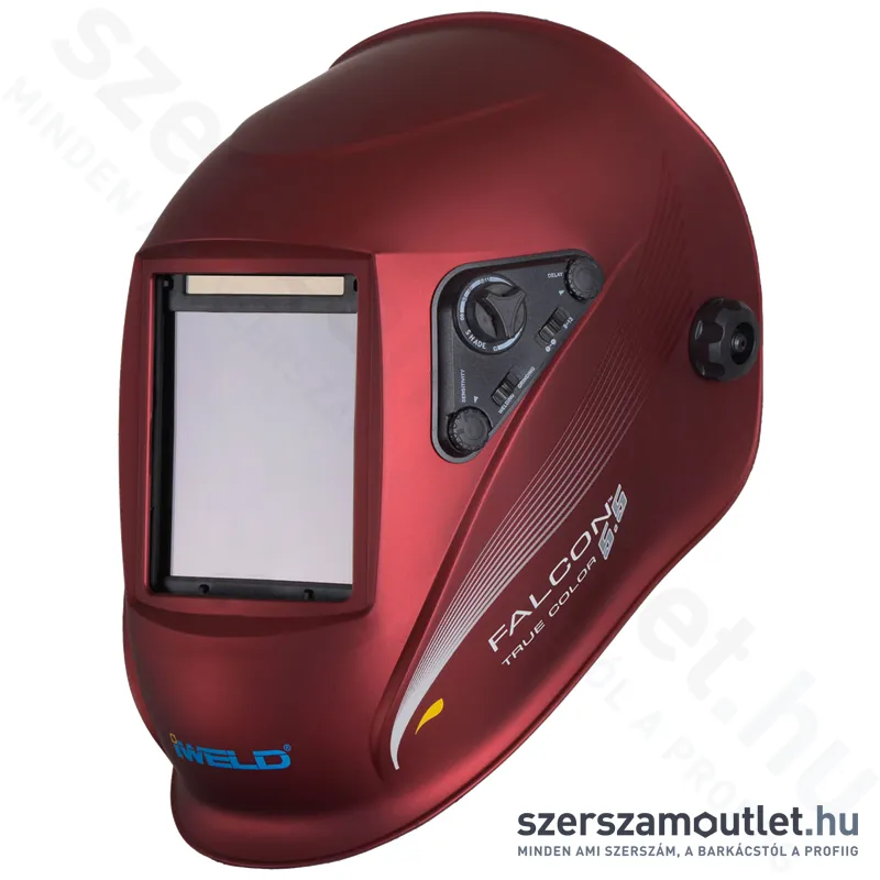 IWELD FALCON 5.5 Automata hegesztő fejpajzs BURGUNDI-METÁL (8FALCN55TCRED)