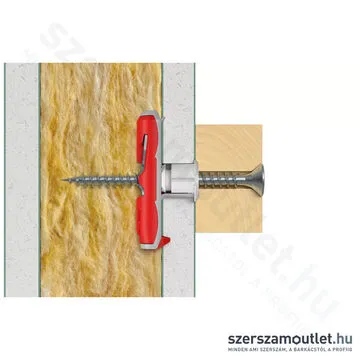 FISCHER DUOTEC 10 Műanyag billenőhorog | csavar nélkül [50db/doboz] (537258)