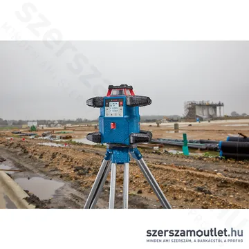 BOSCH GRL 600 CHV Akkus forgólézer +vevő +távvezérló +fali tartó +koffer (PIROS) (1x4,0Ah/18V)