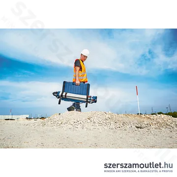 BOSCH GRL 600 CHV Akkus forgólézer +vevő +távvezérló +fali tartó +koffer (PIROS) (1x4,0Ah/18V)