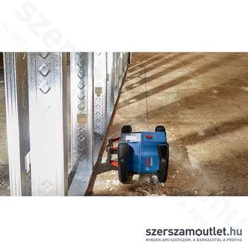 BOSCH GRL 600 CHV Akkus forgólézer +vevő +távvezérló +fali tartó +koffer (PIROS) (1x4,0Ah/18V)