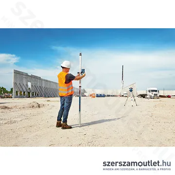 BOSCH GRL 600 CHV Akkus forgólézer +vevő +távvezérló +fali tartó +koffer (PIROS) (1x4,0Ah/18V)