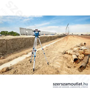 BOSCH GRL 600 CHV Akkus forgólézer +vevő +távvezérló +fali tartó +koffer (PIROS) (1x4,0Ah/18V)