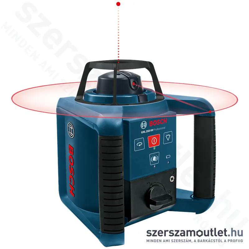 BOSCH GRL 250 HV Forgólézer PIROS, kofferben (0601061600)