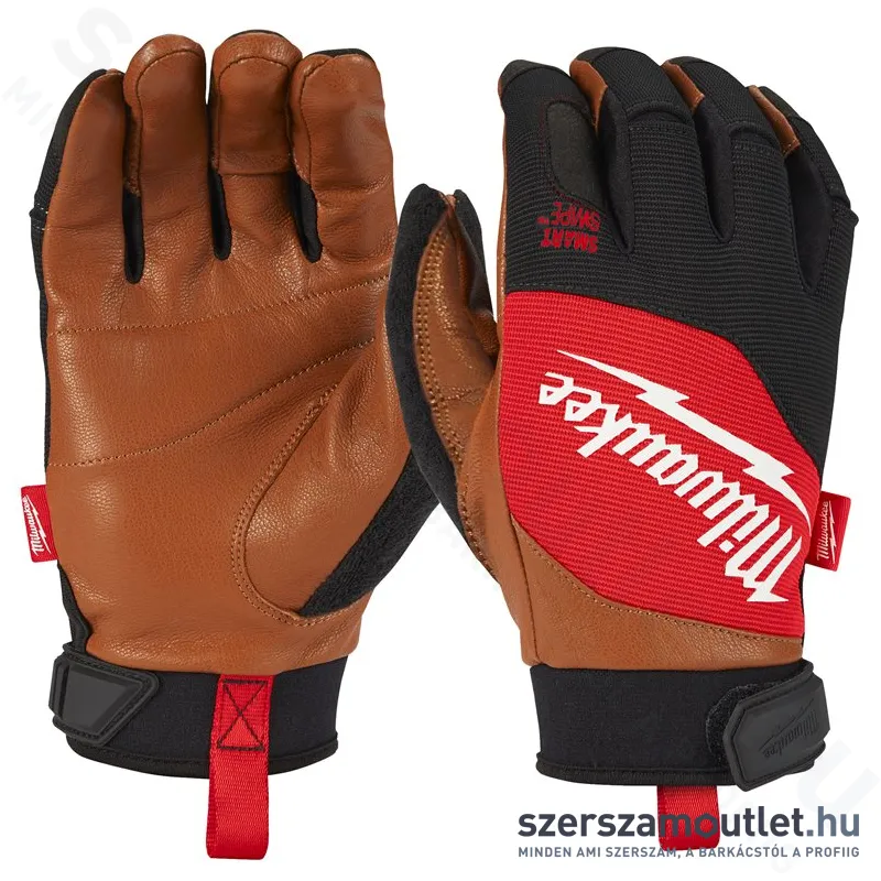 MILWAUKEE Hybrid bőr védőkesztyű M/8