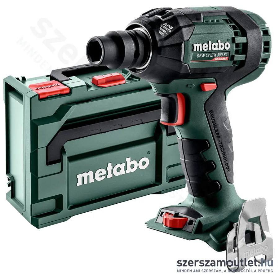 METABO SSW18 LTX 300 BL Akkus ütvecsavarozó metaBOXban (18V/300Nm)(Akku és töltő nélkül)