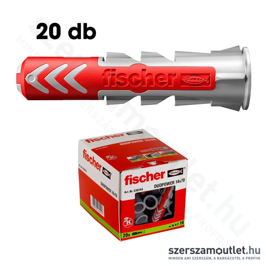 FISCHER DUOPOWER Műanyag dübel 14x70mm [20db/doboz] (538244)