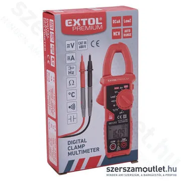 EXTOL Digitális lakatfogó (Amper/Volt/Ohm)