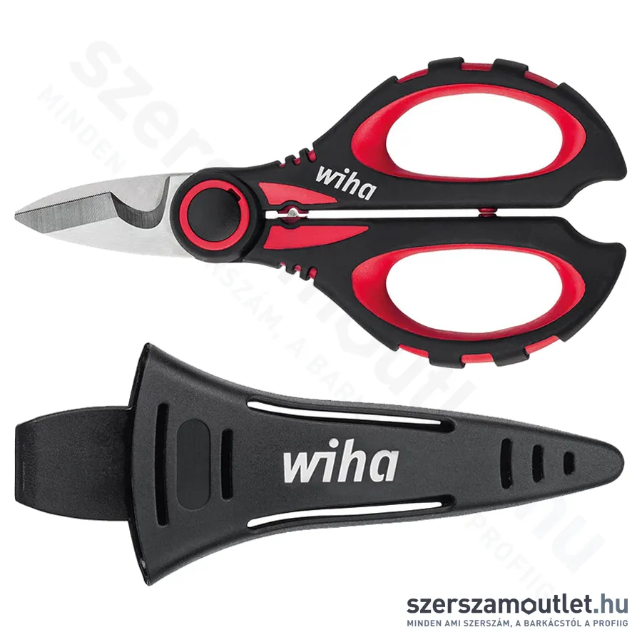 WIHA Electric 4in1 kábelvágó olló érvéghüvely nyomóval (Z71716006SB/No.41923)