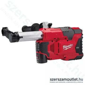 MILWAUKEE M12 DE-201X Akkus porelszívó fúrókalapácsokhoz, HD kofferben (1x2,0Ah/12V) (4933443003)