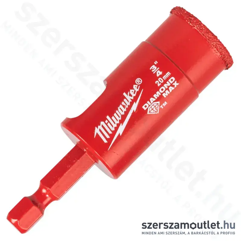 MILWAUKEE DIAMOND MAX Száraz/nedves gyémántfúrószár 20mm (49560515) (4932498348)