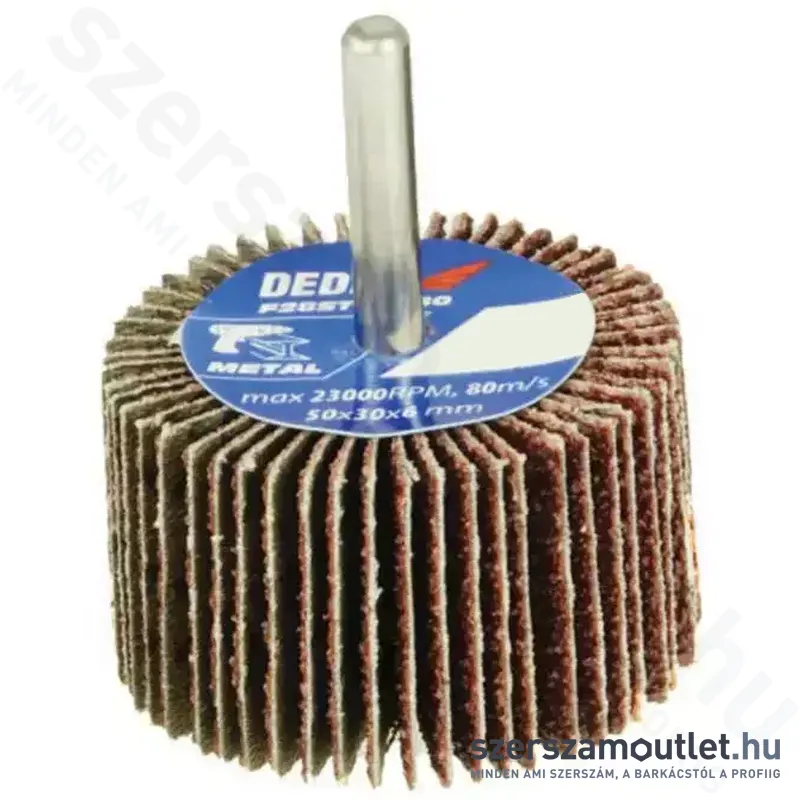 DEDRA Lamellás csiszolókerék 50x30x6mm G80