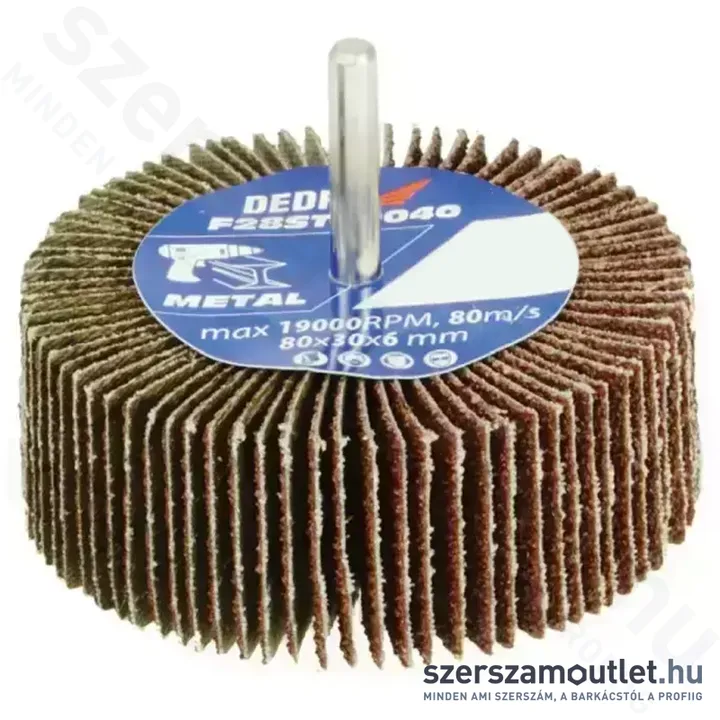 DEDRA Lamellás csiszolókerék 80x30x6mm G120