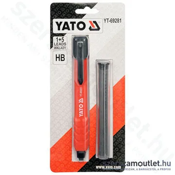 YATO Tölthető kőművesceruza + grafit (YT-69281)