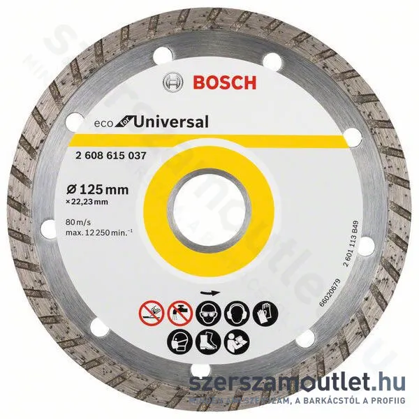 BOSCH Gyémánt vágótárcsa 125mm (2608615037)