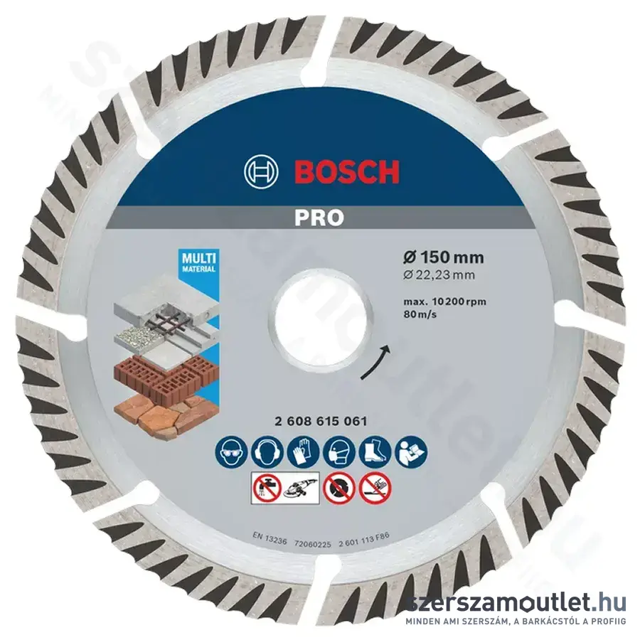 BOSCH Standard for Universal Gyémánt vágótárcsa 150mm (2608615061)