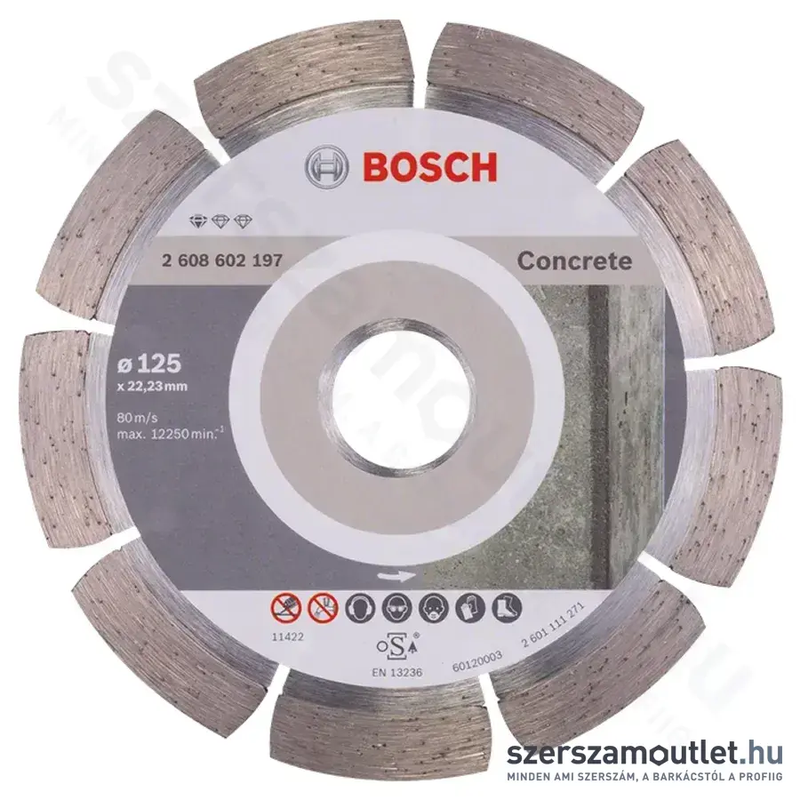 BOSCH Standard for Concrete gyémánt vágótárcsa ø125x1,6mm