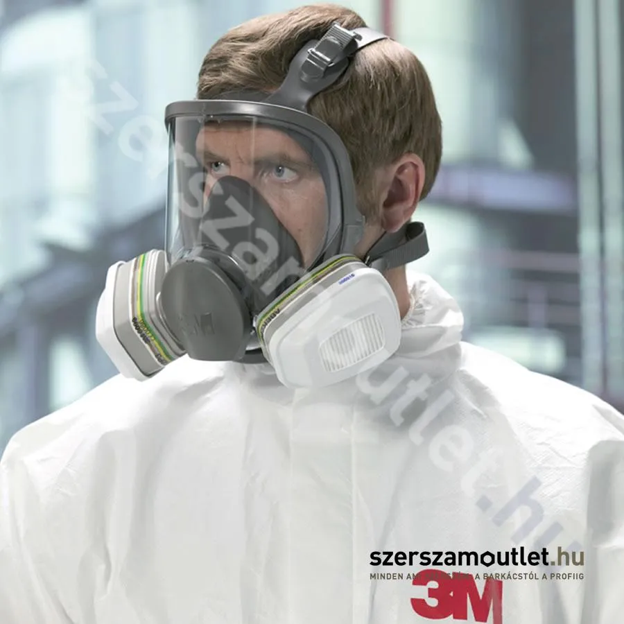 3M Cserélhető betétes, ikerszűrős teljesálarc | L méret