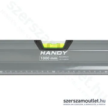 HANDY Vízmérték, vonalzóval, tükörlibellával, 1000mm (10624C)
