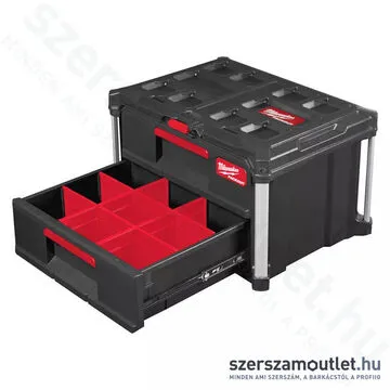 MILWAUKEE PACKOUT 2 Fiókos tároló láda (4932472129)