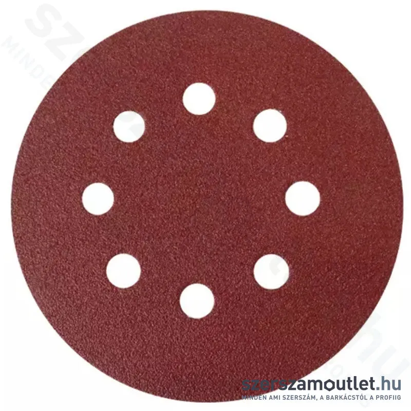 EXTOL Csiszolókorong, lyukas 125mm P60 (10db)
