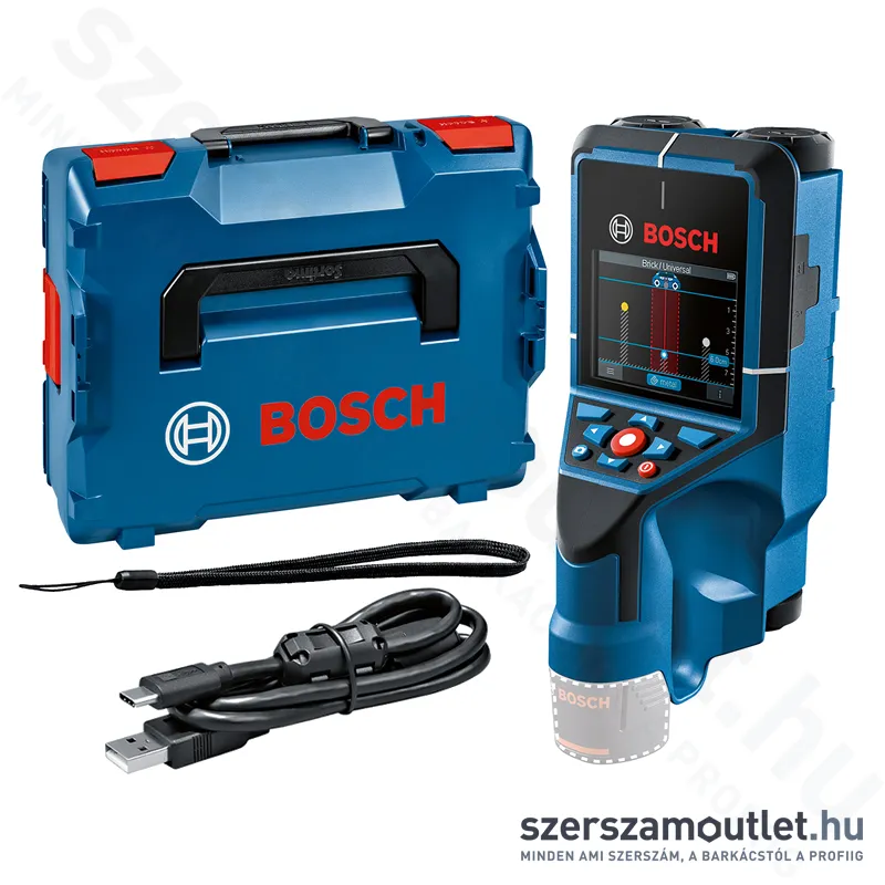 BOSCH D-TECT 200 C Akkus falszkenner L-Boxxban (12V) (Akku és töltő nélkül!) (0601081608)
