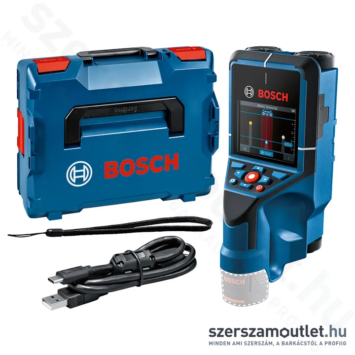 BOSCH D-TECT 200 C Akkus falszkenner L-Boxxban (12V) (Akku és töltő nélkül!) (0601081608)