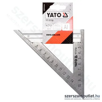 YATO Derékszögű háromszögű vonalzó 170mm (YT-70780)