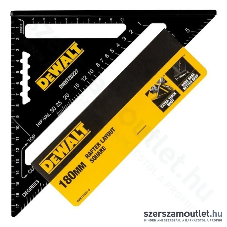 DEWALT Ácsderékszög 180mm (DWHT25227-0)