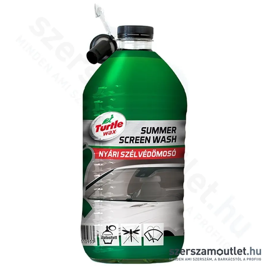 TURTLE WAX Nyári szélvédőmosó kiöntővel, 4L (FGNY04)