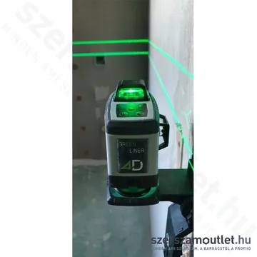 GREEN LINER 4D Vonallézer ZÖLD, kofferben (4x360°) (4D)