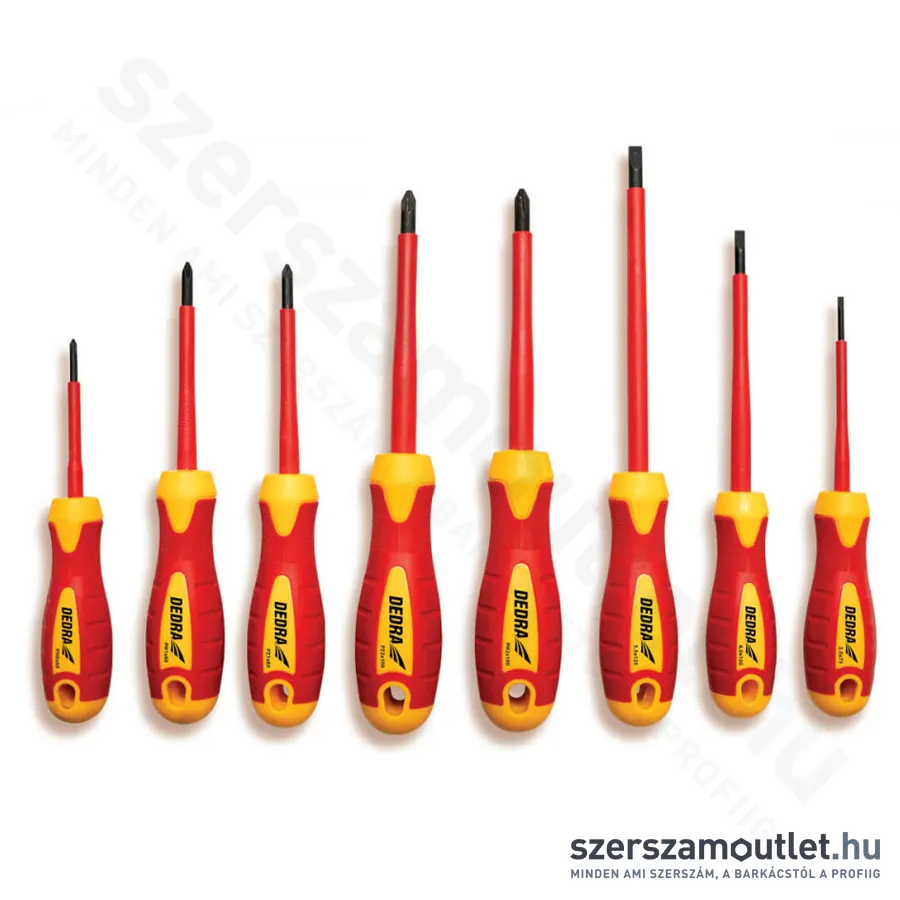 DEDRA Szigetelt csavarhúzó készlet [8db]