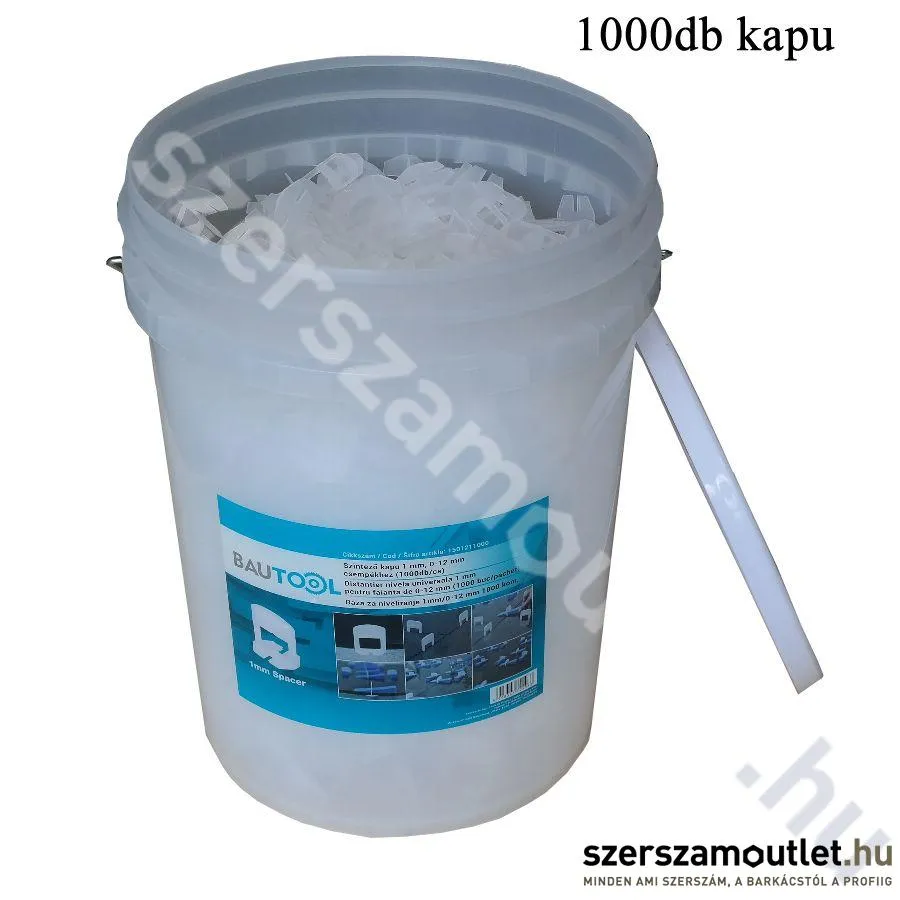 BAUTOOL Ékes szintező kapu 1000db/csomag (2mm/0-12mm)