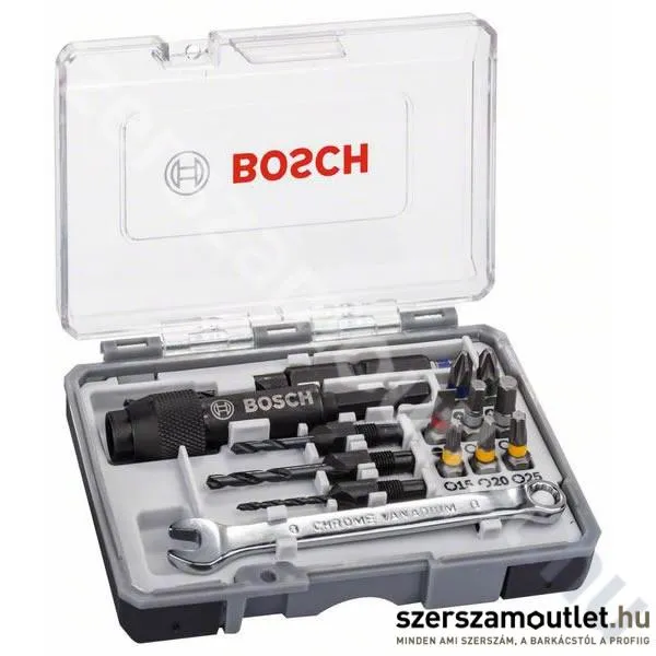 BOSCH 20 részes Drill&Drive fúró és csavarozó készlet bútorépítéshez (2607002786)